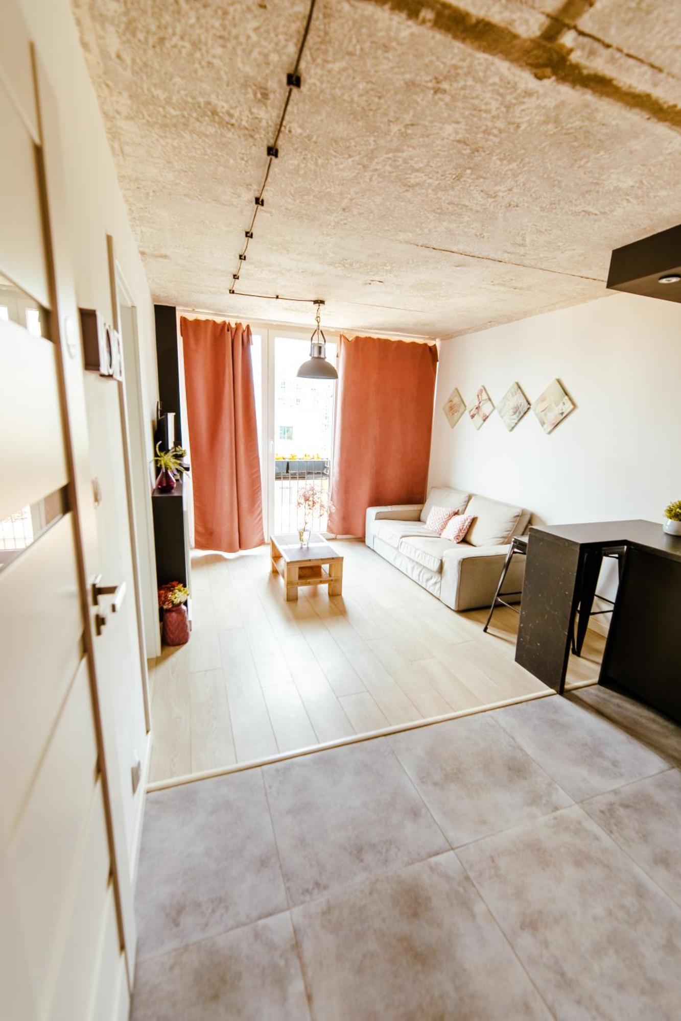 Industrial 9th Floor With Balcony And Views Butas